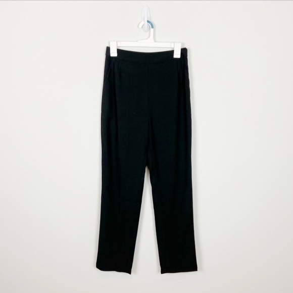 Lulu’s Kick It Black High-Waisted Trouser Pants - Picture 3 of 6